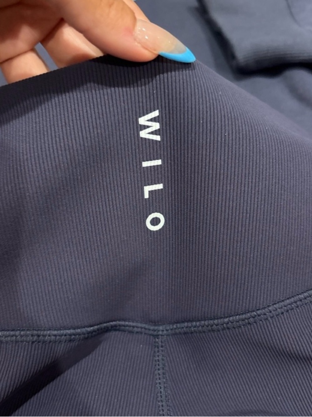 WILO High-Waist Navy Leggings - Picture 4 of 5